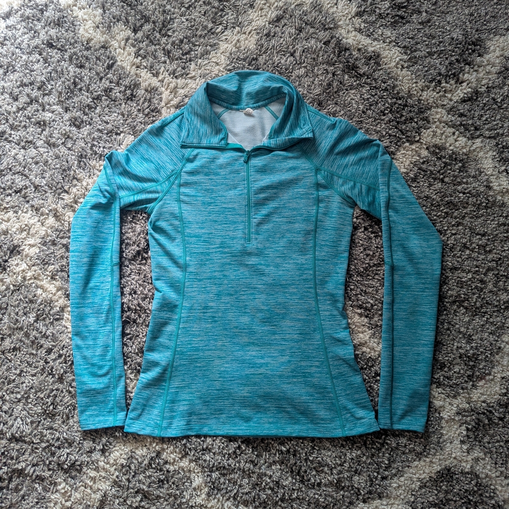 Women's Blue Long Sleeve Top
